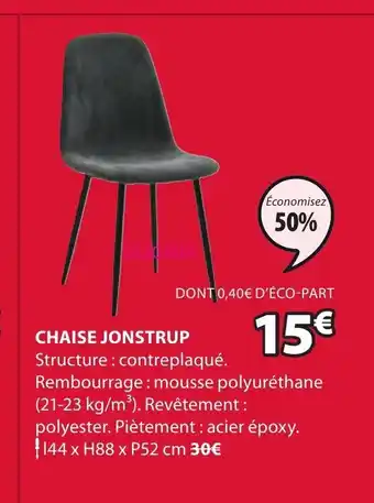 JYSK Chaise Jonstrup offre