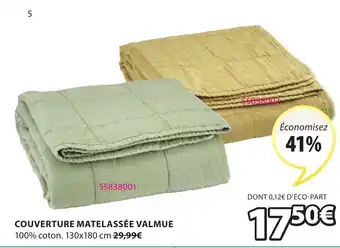 JYSK Couverture Matelassée Valmue offre