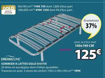 JYSK Sommier à Lattes Gold A10 Fix offre