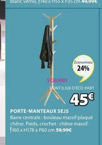 JYSK Porte-manteaux SEJS offre
