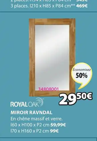JYSK Miroir Ravndal offre