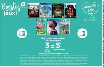 Auchan Jeux ps4, ps5 offre