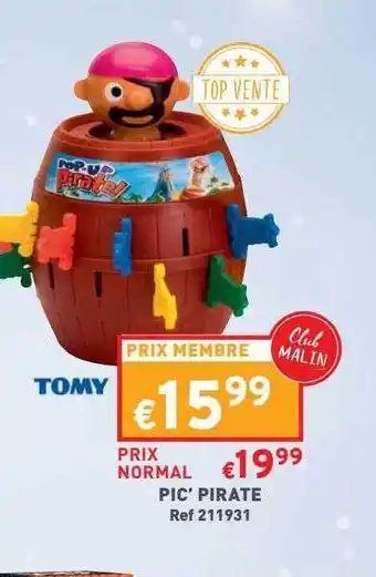 Pic' pirate tomy