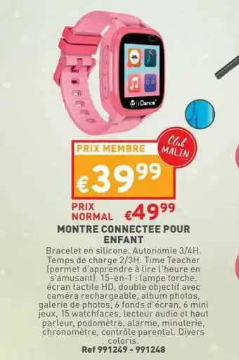 Montre connectée pour enfant