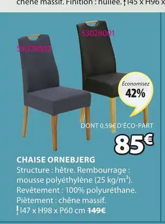 JYSK Chaise Ornebjerg offre
