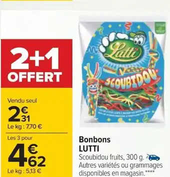 Carrefour Bonbons Lutti offre