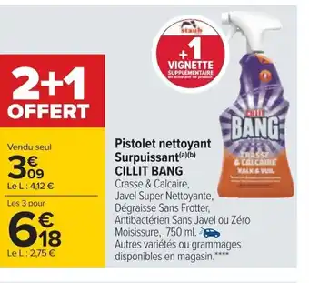 Carrefour Pistolet Nettoyant Surpuissant Cillit Bang offre