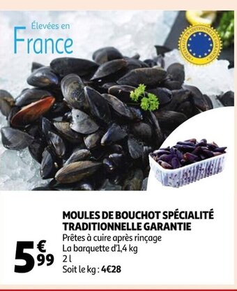 Auchan Moules de Bouchot Spécialité Traditionnelle Garantie offre