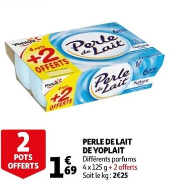 Auchan Perle de Lait de Yoplait offre