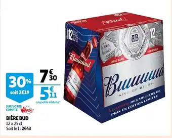 Auchan Bière Bud offre
