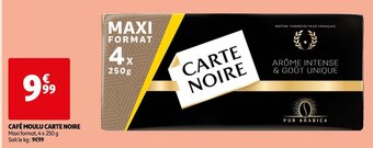 Auchan Cafe Moulu Carte Noire offre