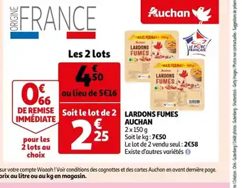 Auchan Lardons Fumes Auchan offre