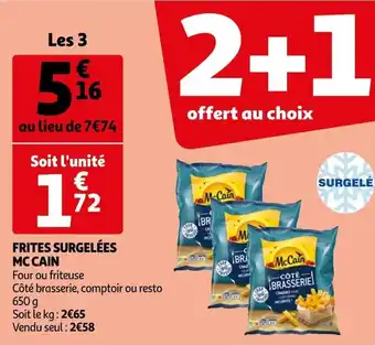 Auchan Frites Surgelées Mc cain offre