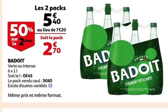 Auchan Badoit offre
