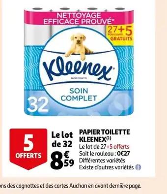 Auchan Papier Toilette Kleenex offre