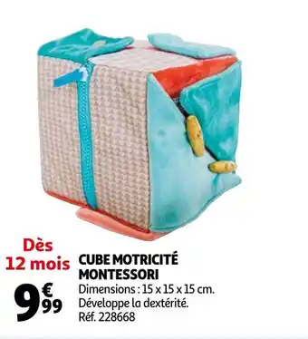 Auchan Cube motricité montessori offre