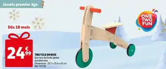 Auchan Tricycle en bois offre