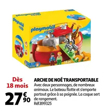 Auchan Playmobil arche de noé transportable offre