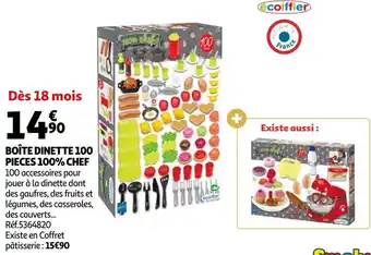 Auchan Boîte dinette 100 pieces 100% chef offre