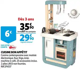 Auchan Smoby cuisine bon appétit offre