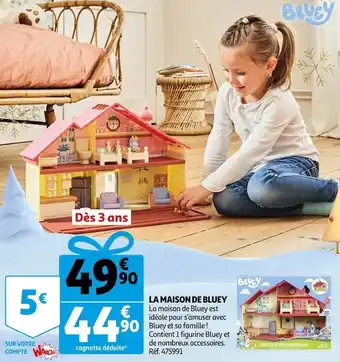 Auchan Bluey la maison de bluey offre