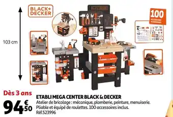 Auchan Etabli mega center black & decker offre