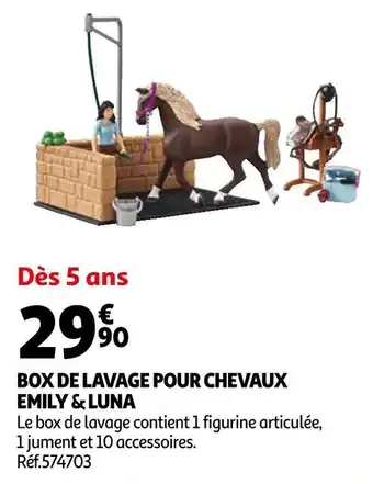 Emily & luna box de lavage pour chevaux