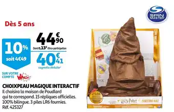 Spin master choixpeau magique interactif