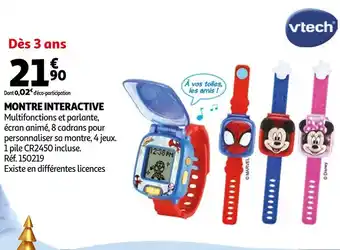 Auchan Vtech montre interactive offre