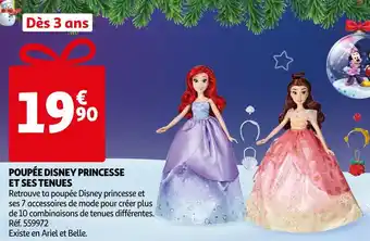 Auchan Poupée disney princesse et ses tenues offre