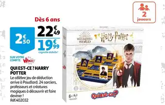 Auchan Harry potter qui est-ce ? offre