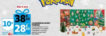 Auchan Pokémon calendrier de l'avent offre