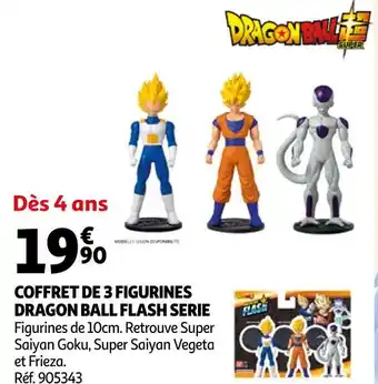 Auchan Dragon ball coffret de 3 figurines flash serie offre