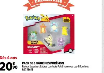 Auchan Pokémon pack de 6 figurines offre