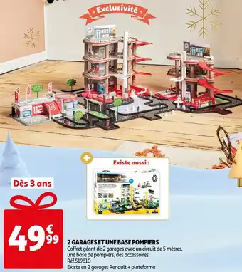 Auchan 2 garages et une base pompiers offre