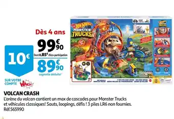 Auchan Hot wheels volcan crash offre