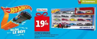 Auchan Hot wheels coffret 20 véhicules offre