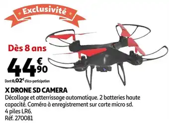 Auchan X drone sd camera offre