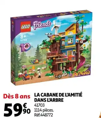 Auchan Lego la cabane de l'amitié dans l'arbre offre
