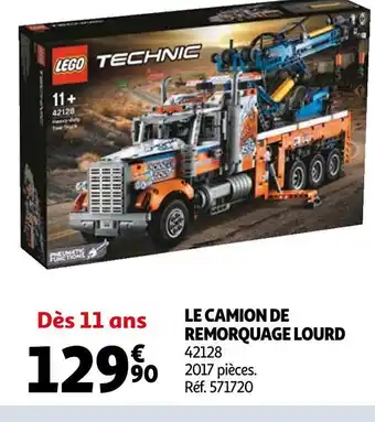 Auchan Lego le camion de remorquage lourd offre