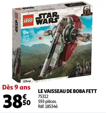 Auchan Lego le vaisseau de boba fett offre