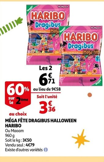 Auchan Méga Fête Dragibus Halloween HAribo offre