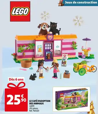 Lego le café d'adoption des animaux