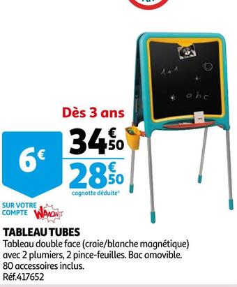 Auchan Tableau tubes offre