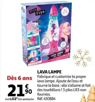 Auchan Lava lampe offre