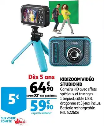 Auchan Kidizoom kidizoom vidéo studio hd offre