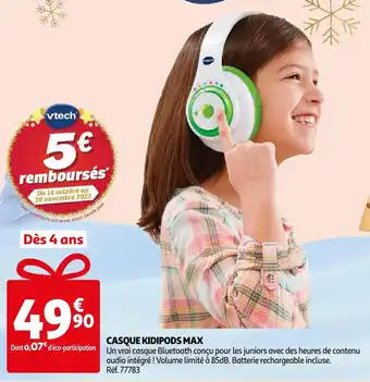 Auchan Vtech casque offre