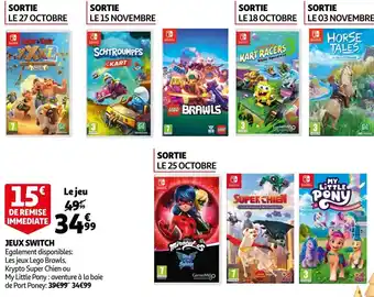 Auchan Nintendo jeux switch offre