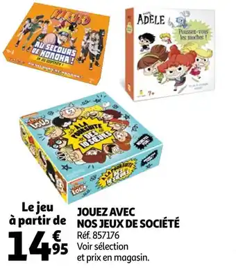 Auchan Jouez avec nos jeux de société offre