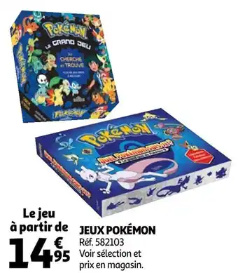 Auchan Jeux pokémon offre